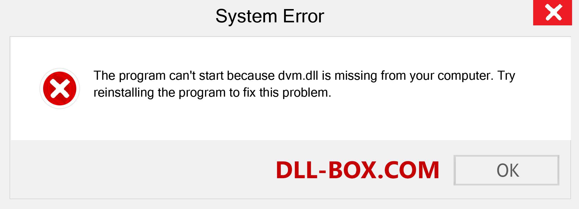  dvm.dll file is missing?. Download for Windows 7, 8, 10 - Fix  dvm dll Missing Error on Windows, photos, images